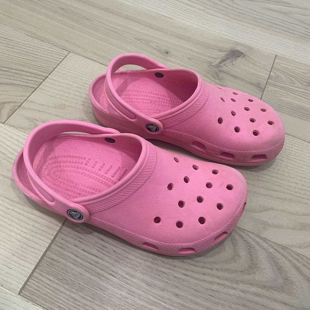 Pink Crocs
